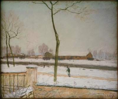 Moret - Paesaggio invernale da Alfred Sisley